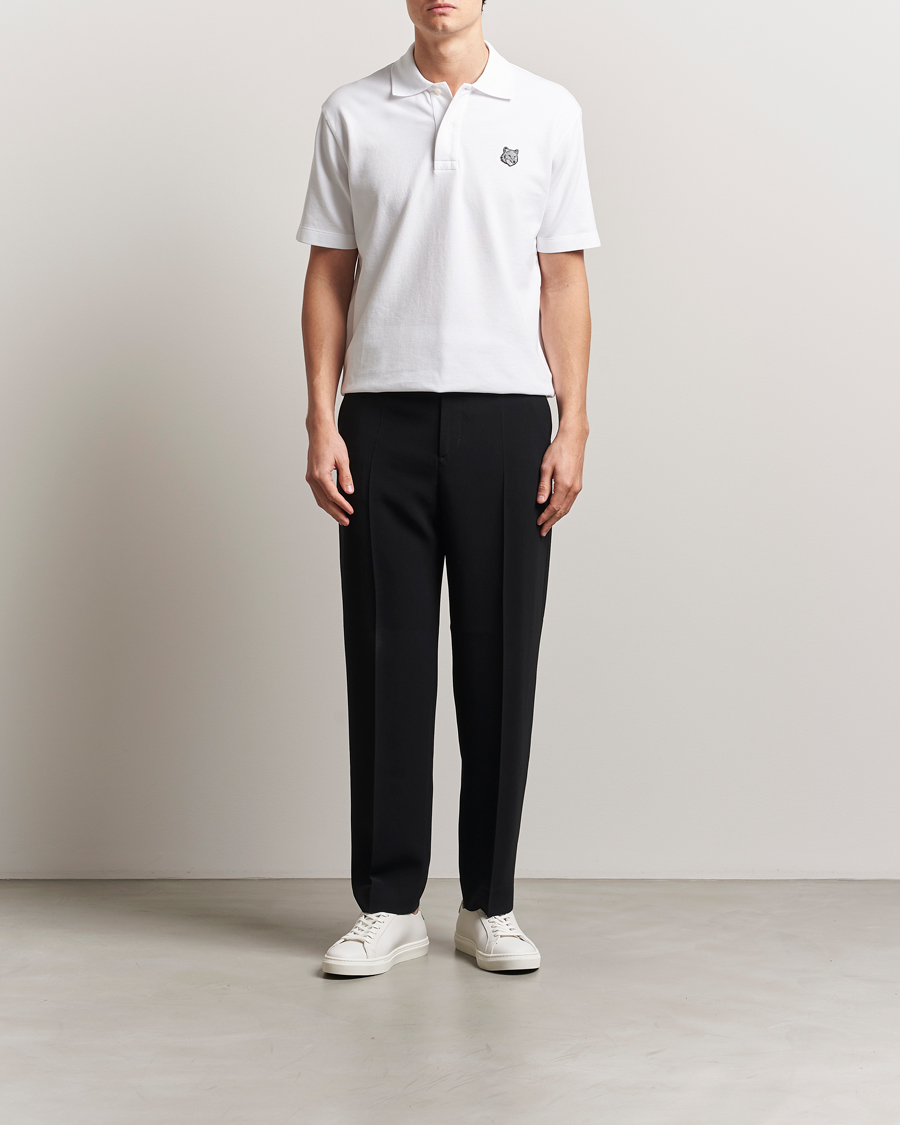 Herre | Pikéer | Maison Kitsuné | Tonal Fox Head Polo White