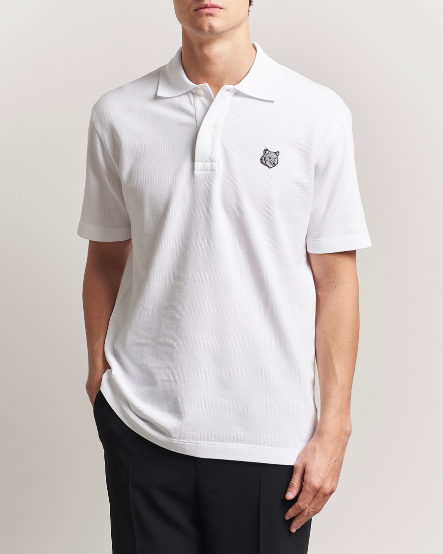Herre | Pikéer | Maison Kitsuné | Tonal Fox Head Polo White