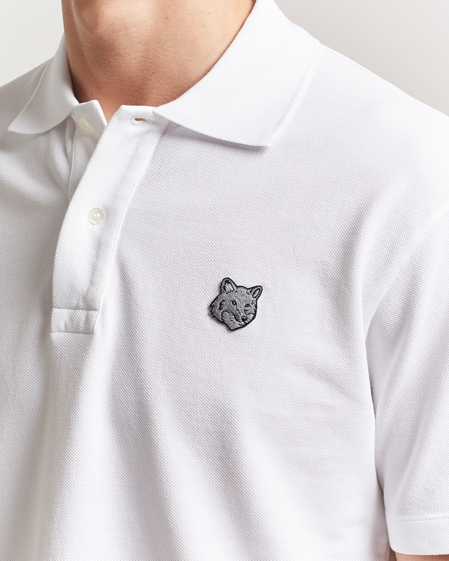 Herre | Pikéer | Maison Kitsuné | Tonal Fox Head Polo White