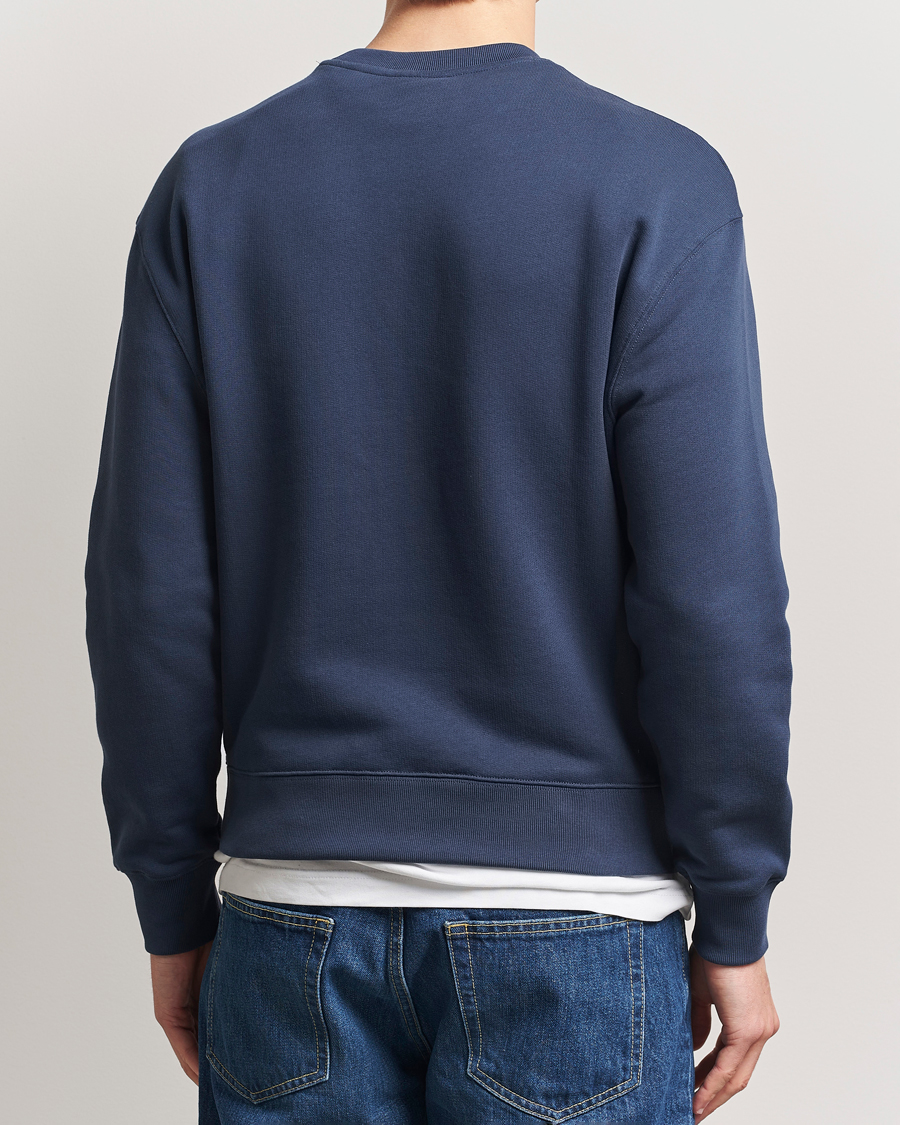 Herre | Gensere | Maison Kitsuné | Tonal Fox Head Sweatshirt Ink Blue