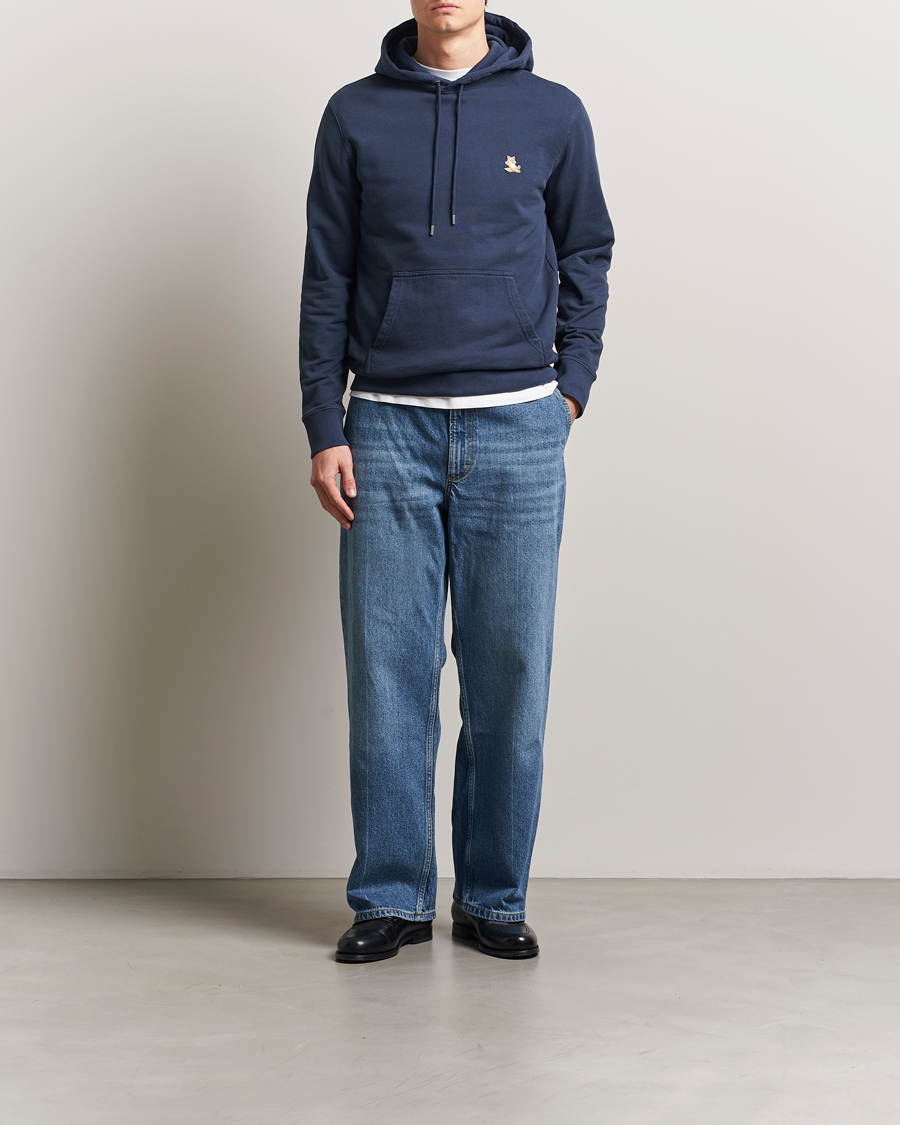 Herre | Gensere | Maison Kitsuné | Chillax Hoodie Ink Blue