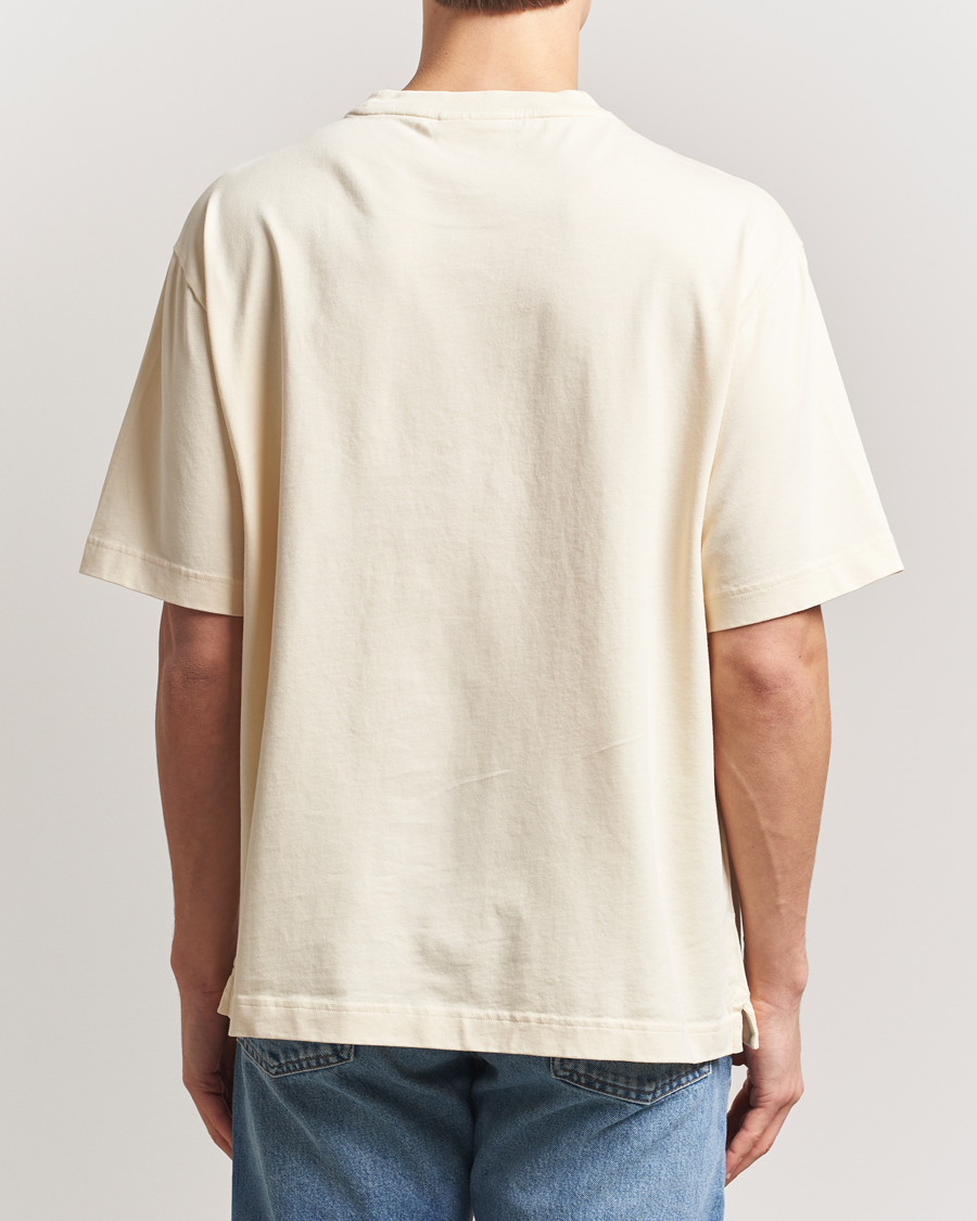 Herre | T-Shirts | Maison Kitsuné | Handwriting Embroidery T-Shirt Alabaster