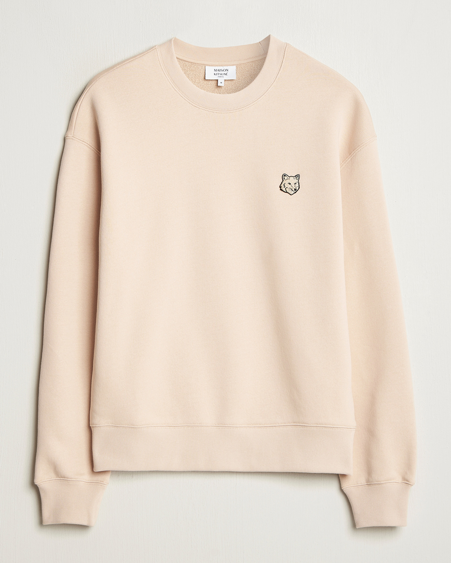 Herre | Gensere | Maison Kitsuné | Tonal Fox Head Sweatshirt Smoke Beige