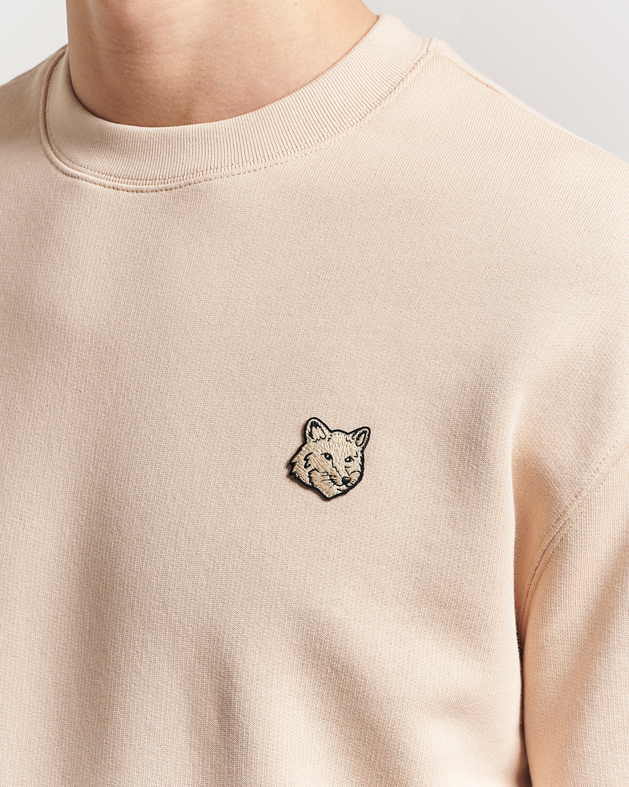 Herre | Gensere | Maison Kitsuné | Tonal Fox Head Sweatshirt Smoke Beige