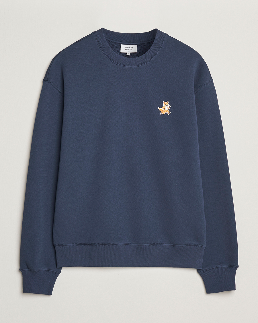 Herre | Gensere | Maison Kitsuné | Speedy Fox Sweatshirt Ink Blue