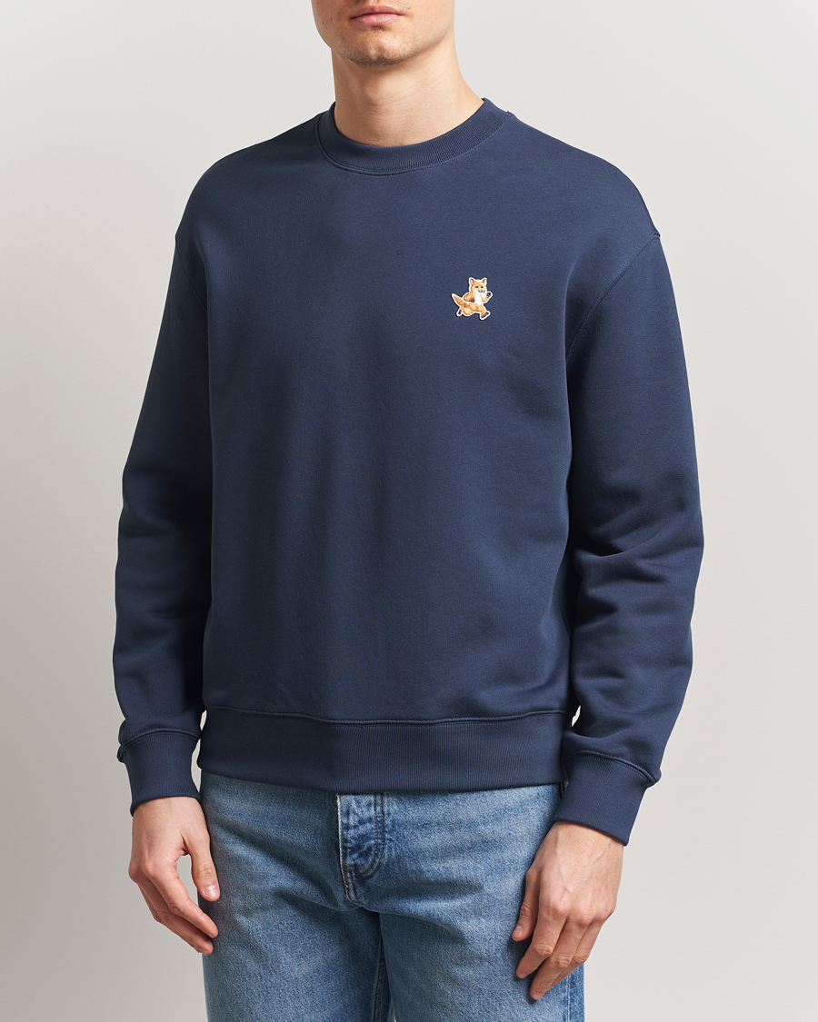 Herre | Gensere | Maison Kitsuné | Speedy Fox Sweatshirt Ink Blue