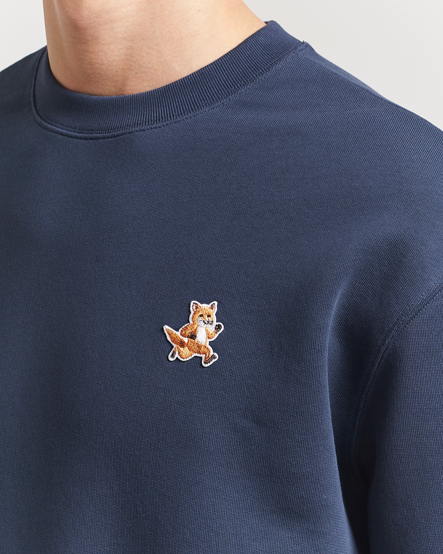 Herre | Gensere | Maison Kitsuné | Speedy Fox Sweatshirt Ink Blue