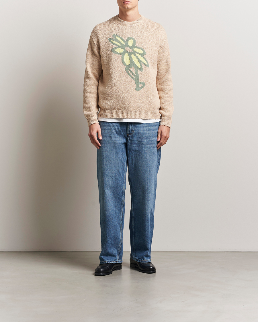 Herre | Gensere | Maison Kitsuné | Abstract Daisy Sweater Dune