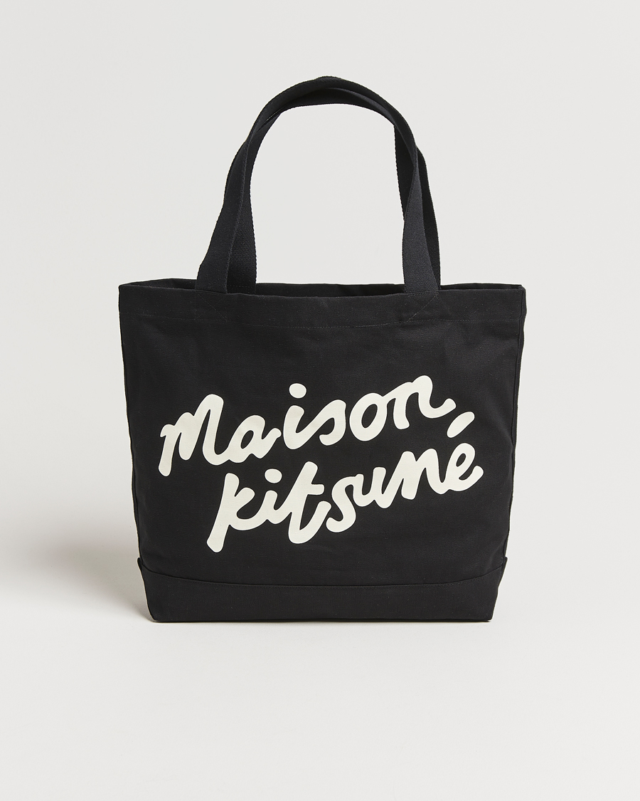 Herre | Vesker | Maison Kitsuné | Handwriting Tote Bag Black