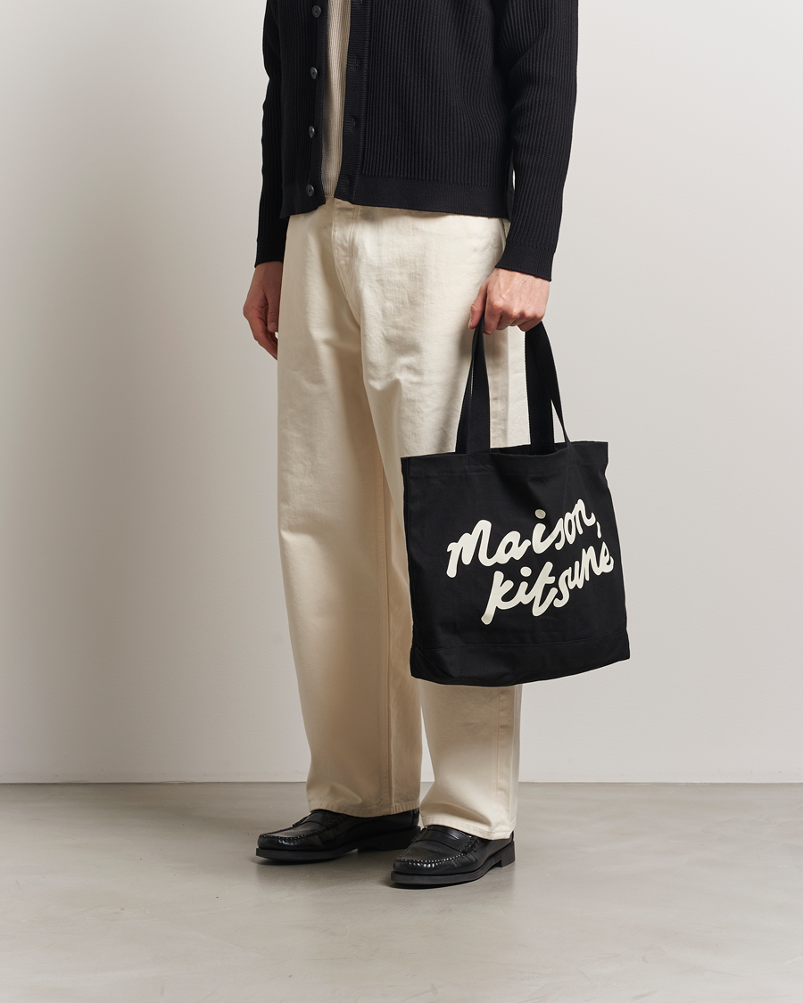 Herre | Vesker | Maison Kitsuné | Handwriting Tote Bag Black