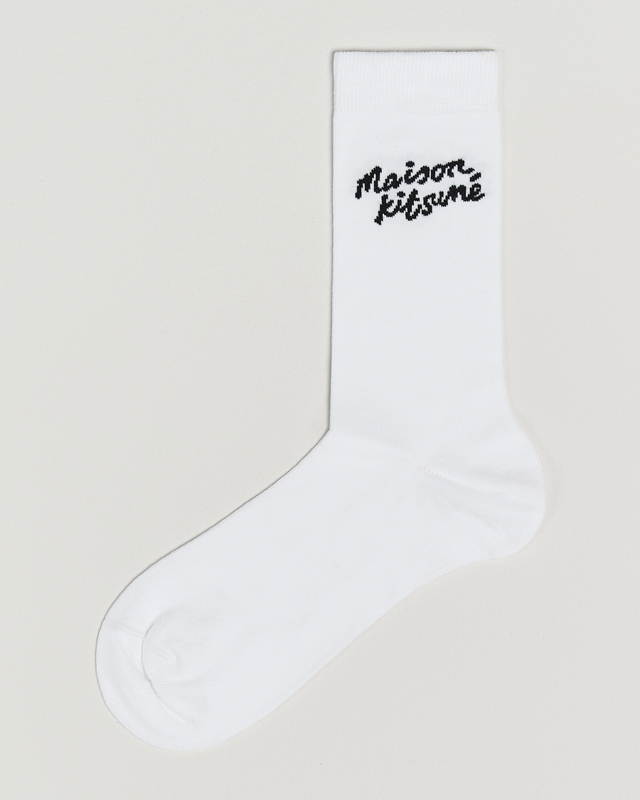 Herre | Undertøy | Maison Kitsuné | Handwriting Socks White