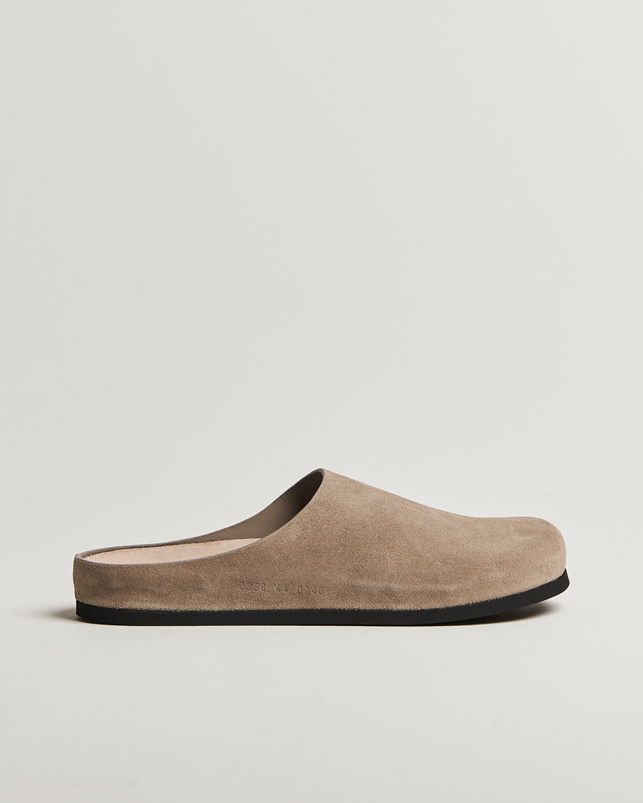 Herre | Common Projects Suede Clog Taupe | Common Projects | Suede Clog Taupe
