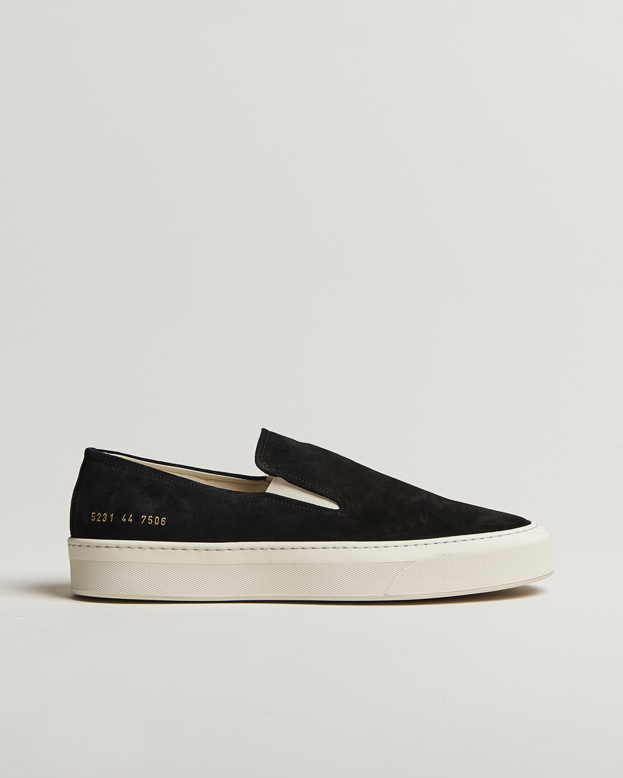 Herre | Sneakers | Common Projects | Suede Slip On Sneaker Black