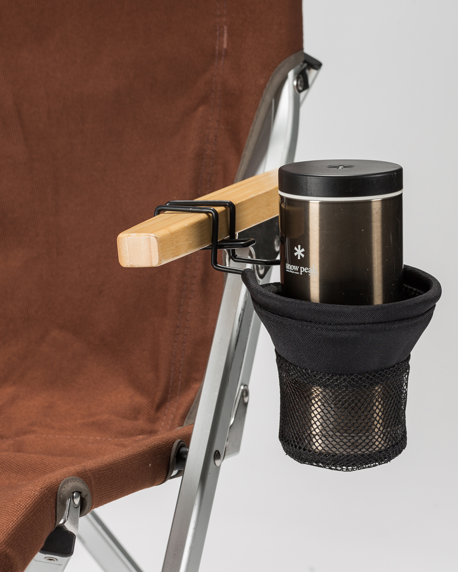 Herre | Outdoor living | Snow Peak | Low Chair Cup Holder Black