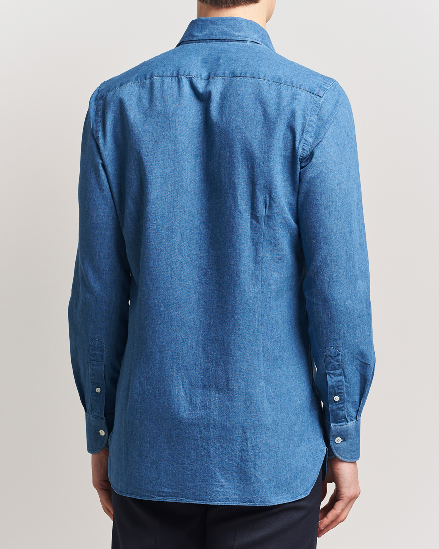 Herre | Skjorter | 100Hands | Garment Washed Denim Shirt Blue