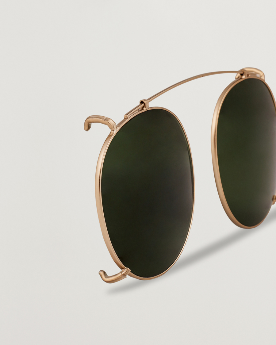 Herre | TBD Eyewear Clip-ons Gold/Bottle Green | TBD Eyewear | Clip-ons Gold/Bottle Green