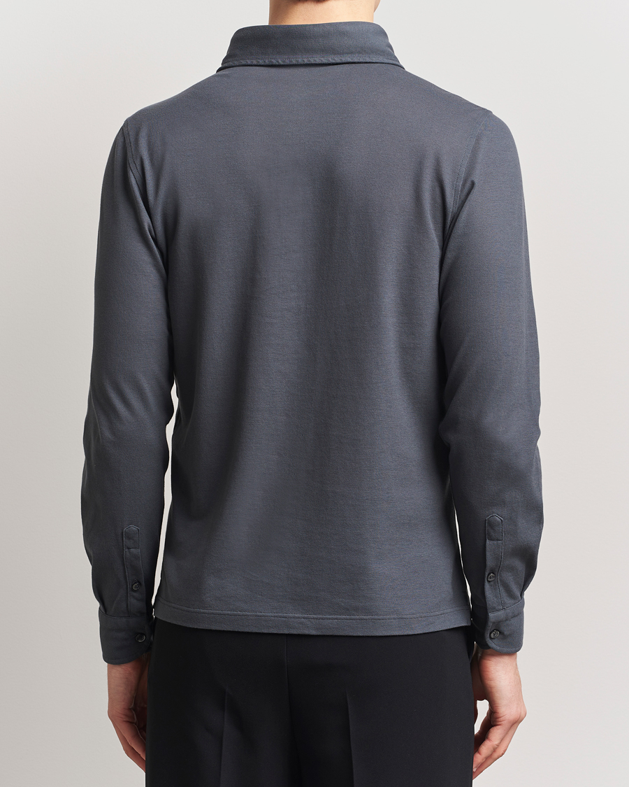 Herre | Skjorter | Gran Sasso | Popover Shirt Charcoal