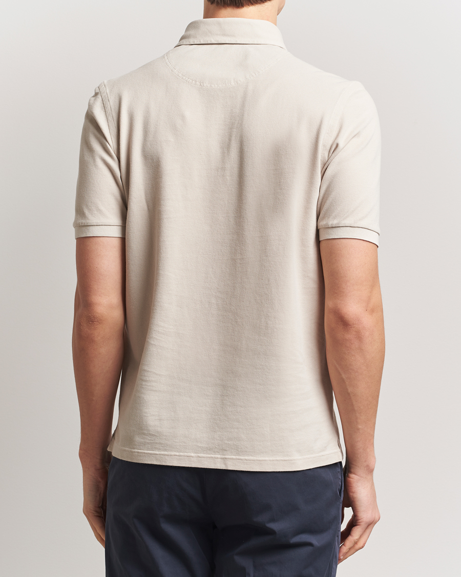 Herre | Pikéer | Gran Sasso | Washed Polo Beige Melange
