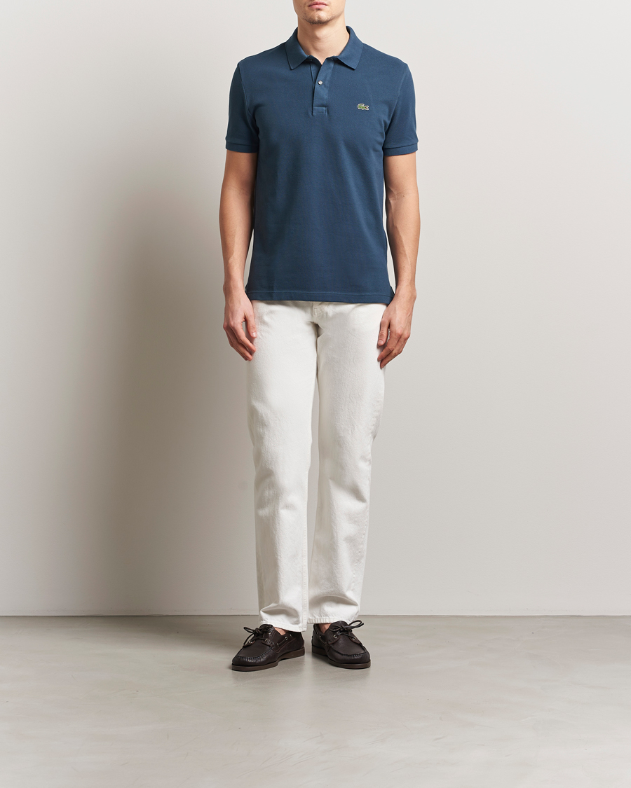 Herre | Pikéer | Lacoste | Slim Fit Polo Piké Falcon Blue