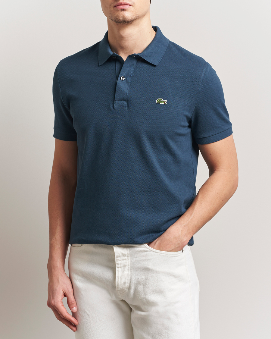 Herre | Pikéer | Lacoste | Slim Fit Polo Piké Falcon Blue