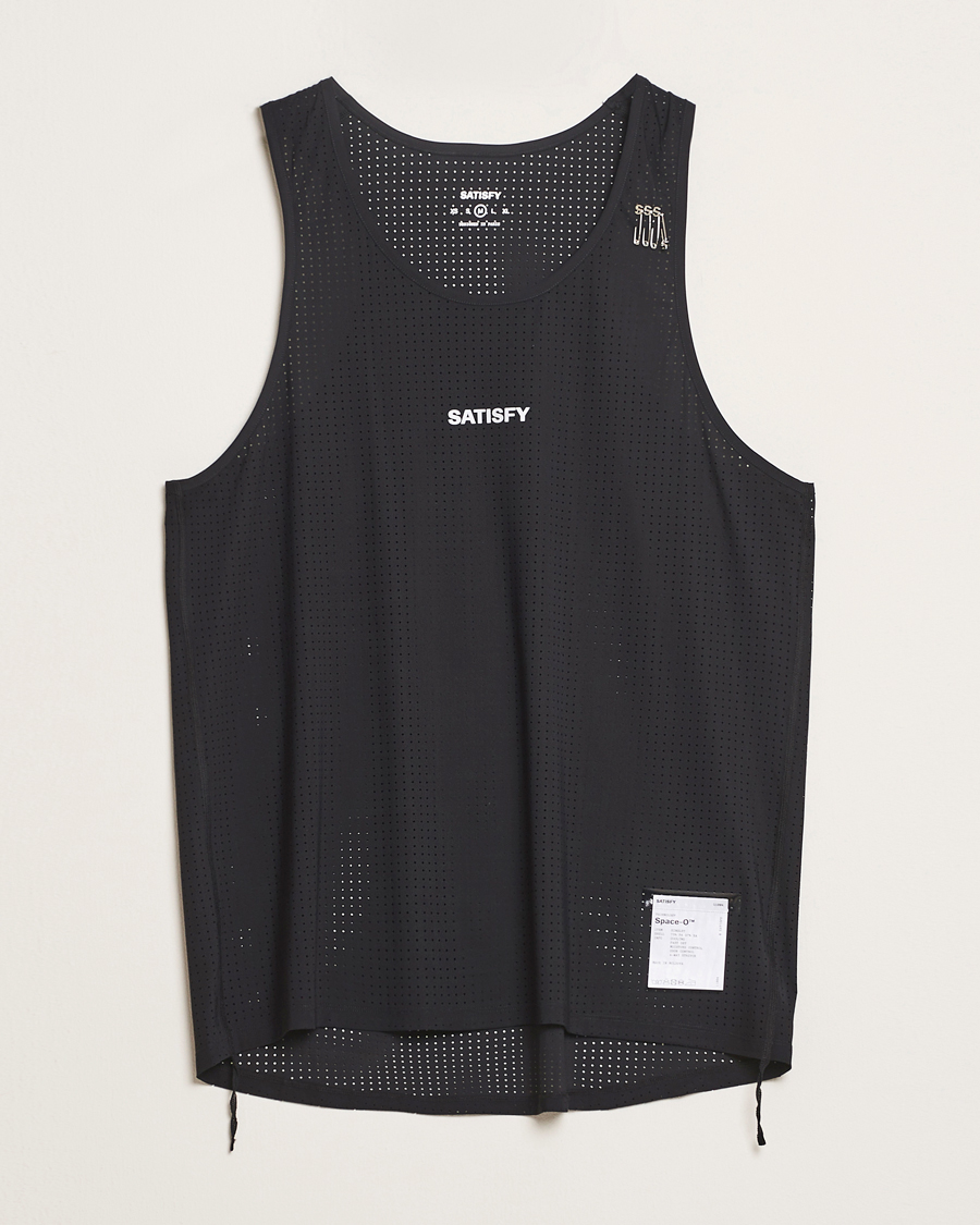 Herre | T-Shirts | Satisfy | Space-O Singlet Black