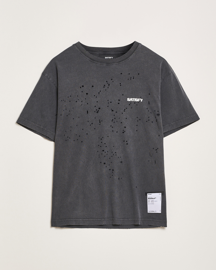 Herre | T-Shirts | Satisfy | MothTech T-Shirt Aged Black