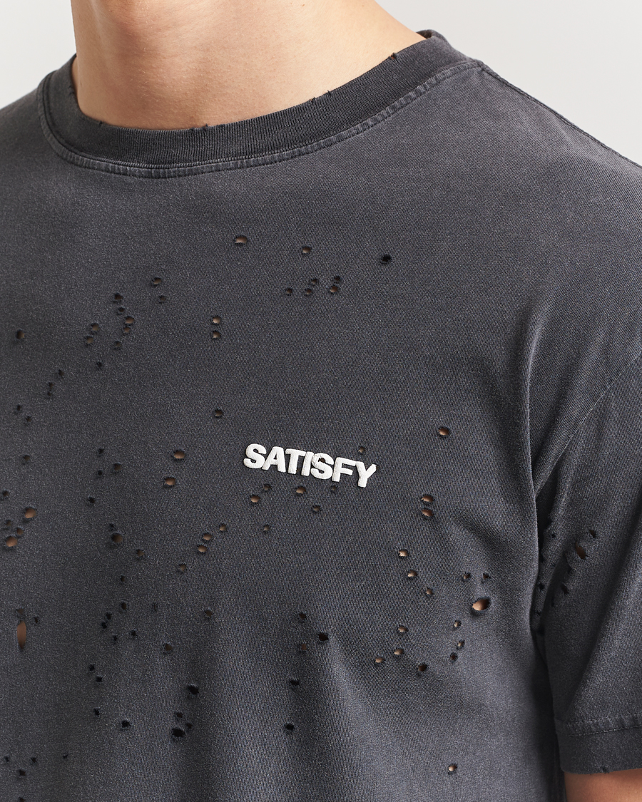 Herre | T-Shirts | Satisfy | MothTech T-Shirt Aged Black