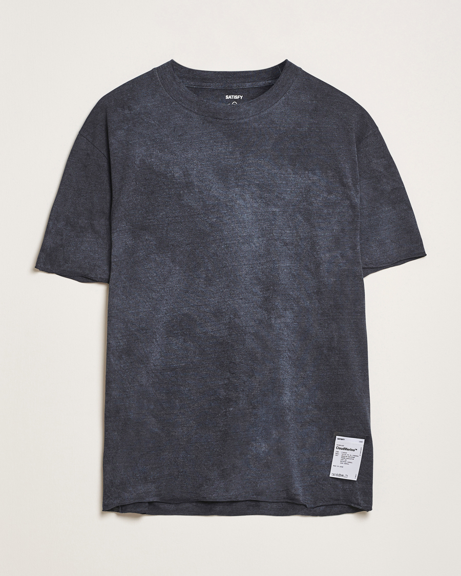 Herre | T-Shirts | Satisfy | CloudMerino Cordura T-Shirt Sun Bleached Black