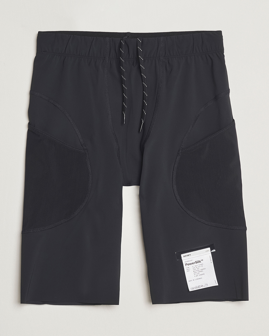 Herre | Shorts | Satisfy | PowerSilk 9 Half Tights Black