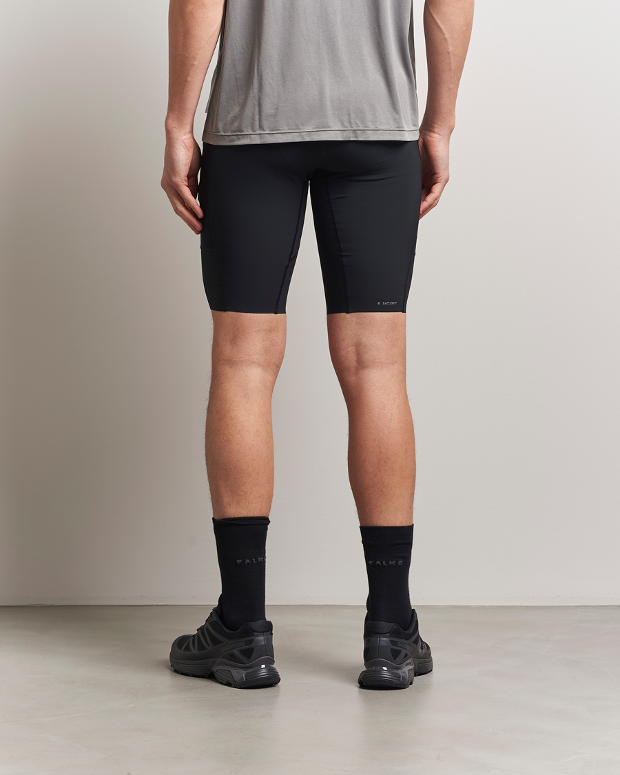 Herre | Shorts | Satisfy | PowerSilk 9 Half Tights Black