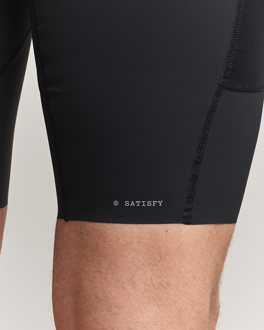 Herre | Shorts | Satisfy | PowerSilk 9 Half Tights Black