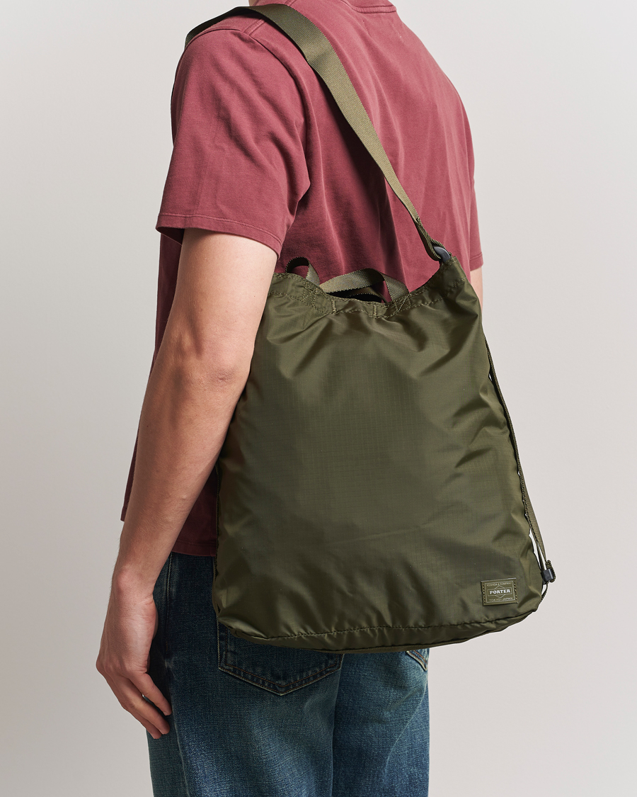 Herre | Vesker | Porter-Yoshida & Co. | Flex 2Way Shoulder Bag Olive Drab