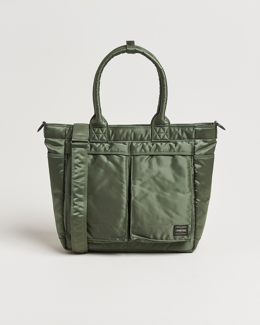 Herre | Vesker | Porter-Yoshida & Co. | New Tanker Tote Bag Sage Green