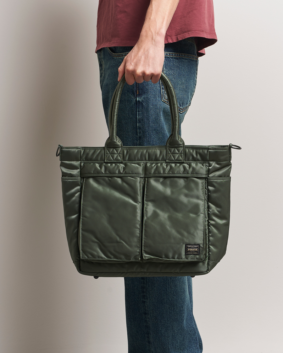 Herre | Vesker | Porter-Yoshida & Co. | New Tanker Tote Bag Sage Green