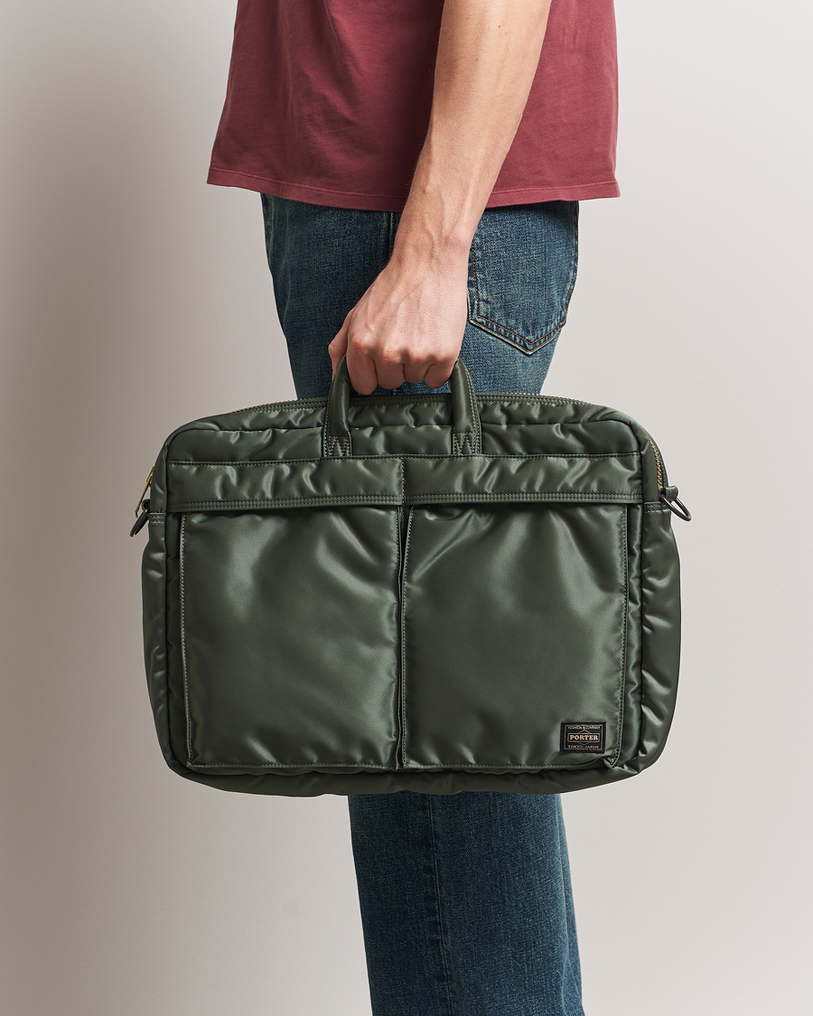 Herre | Vesker | Porter-Yoshida & Co. | Porter-Yoshida & Co.Tanker 2Way Document BagSage Green