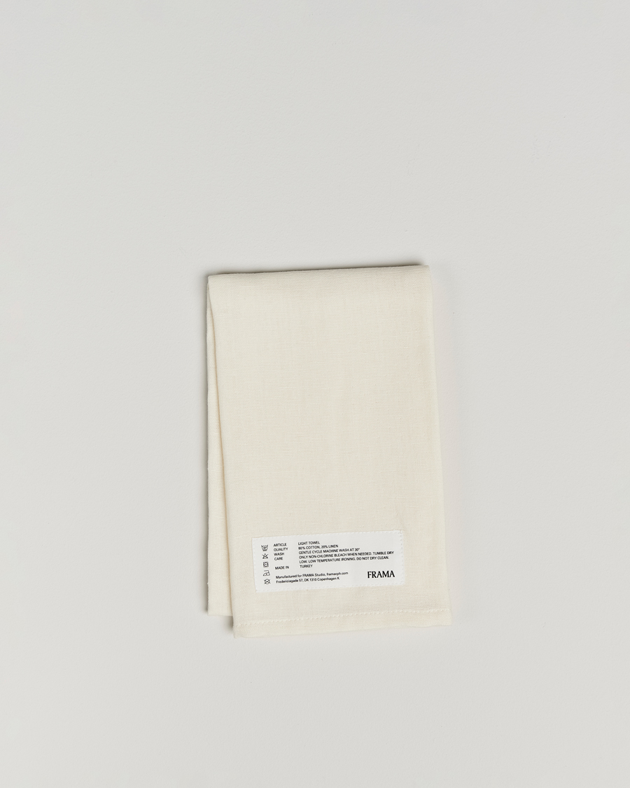Herre | Tekstiler | Frama | Light Hand Towel 50x80cm Bone White
