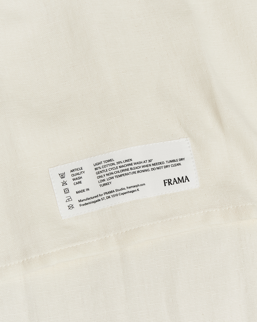 Herre | Tekstiler | Frama | Light Hand Towel 50x80cm Bone White