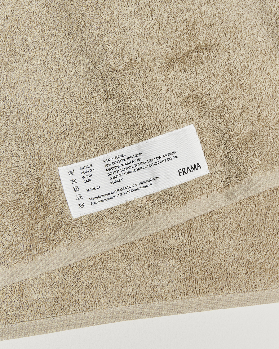 Herre | Tekstiler | Frama | Heavy Hand Towel 50x80cm Sage Green