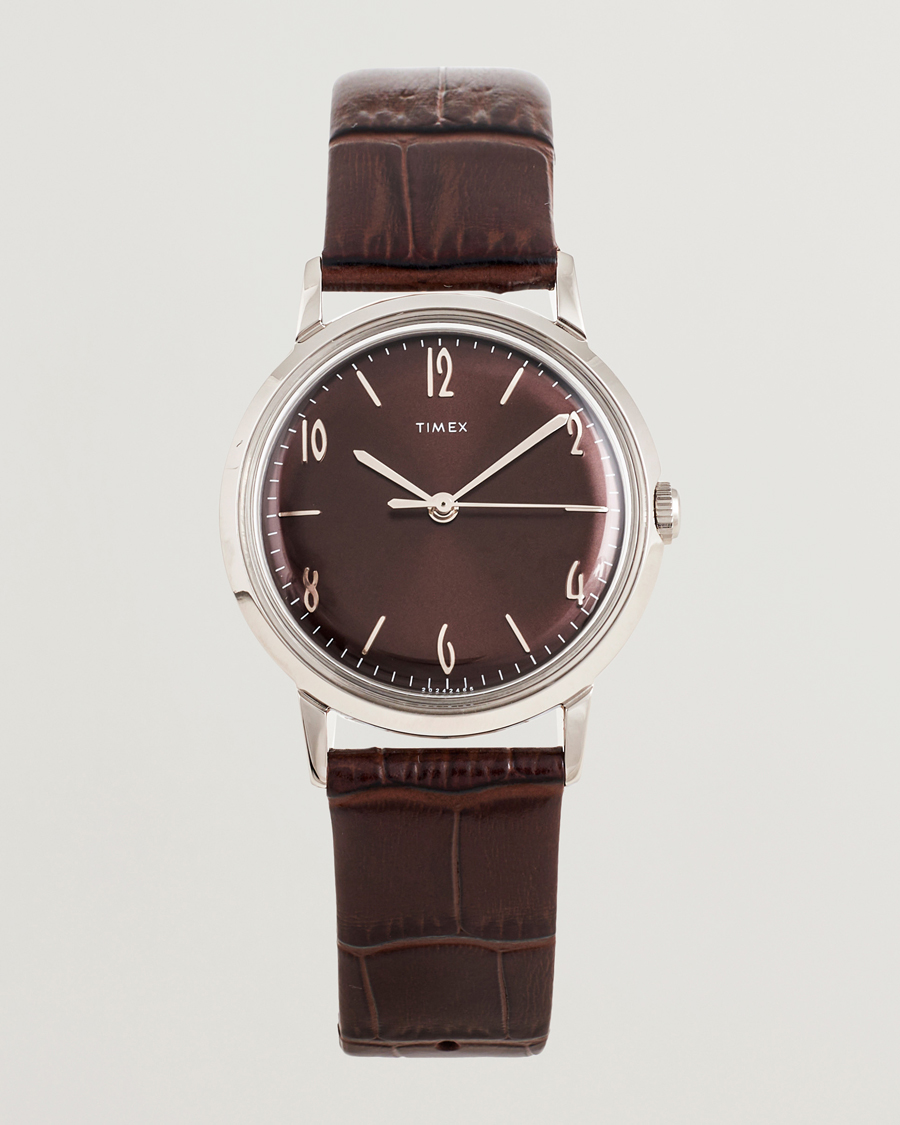 Herre | Timex Marlin Handwind 34mm Chocolate Brown Dial | Timex | Marlin Handwind 34mm Chocolate Brown Dial