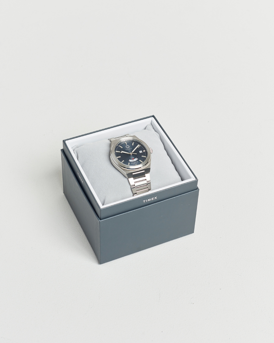 Herre | Timex Q Timex Continental GMT Stainless Steel 39mm Black Dial | Timex | Q Continental GMT Stainless Steel 39mm Black Dial