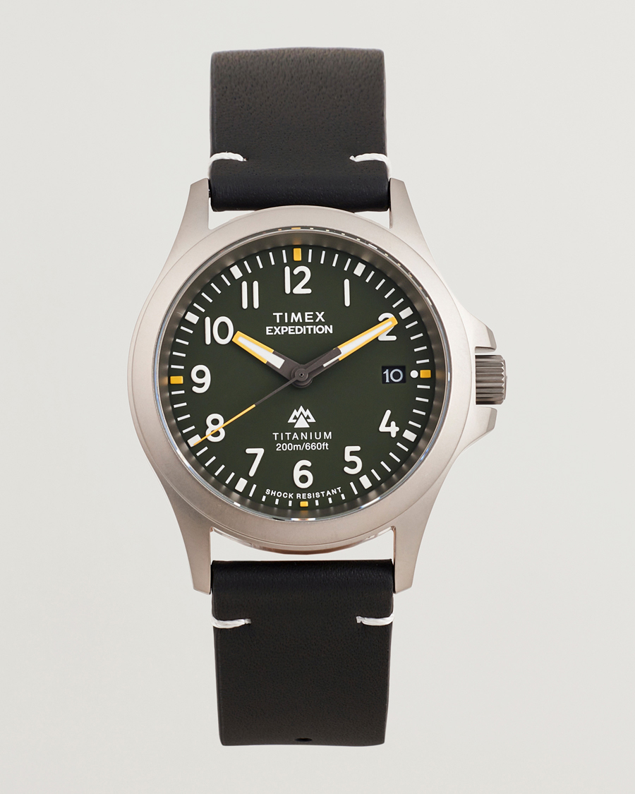 Herre | Timex Expedition Titanium 38mm Green Dial | Timex | Expedition Titanium 38mm Green Dial