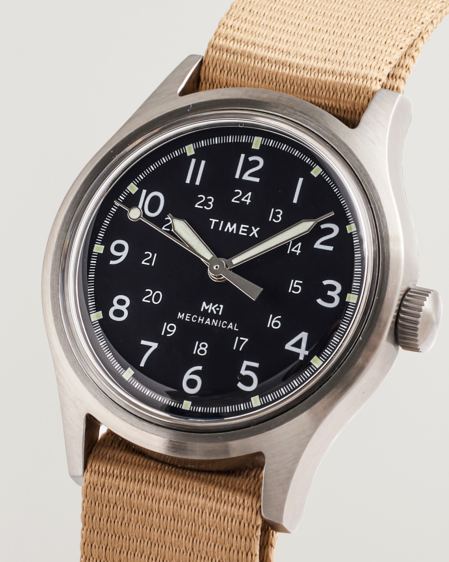 Herre | Timex MK1 Hand Wind 36mm Tan Black Dial | Timex | MK1 Hand Wind 36mm Tan Black Dial