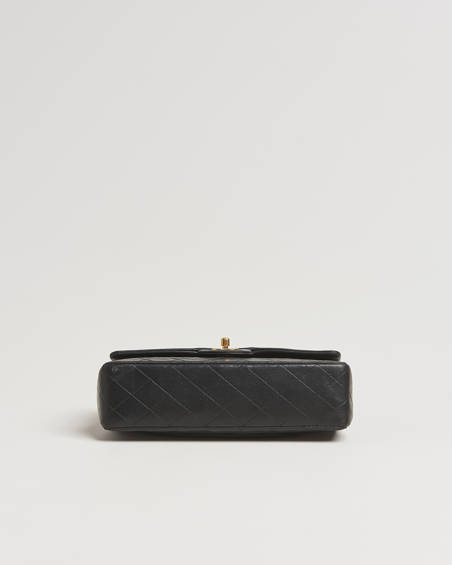 Herre | Chanel Pre-Owned Classic Medium Double Flap Bag Lambskin Black | Chanel Pre-Owned | Classic Medium Double Flap Bag Lambskin Black