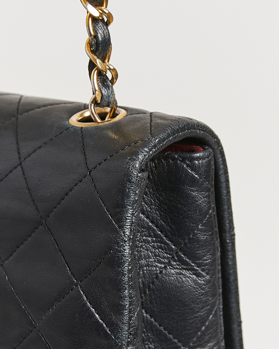 Herre | Chanel Pre-Owned Classic Single Flap Bag Lambskin Black | Chanel Pre-Owned | Classic Single Flap Bag Lambskin Black