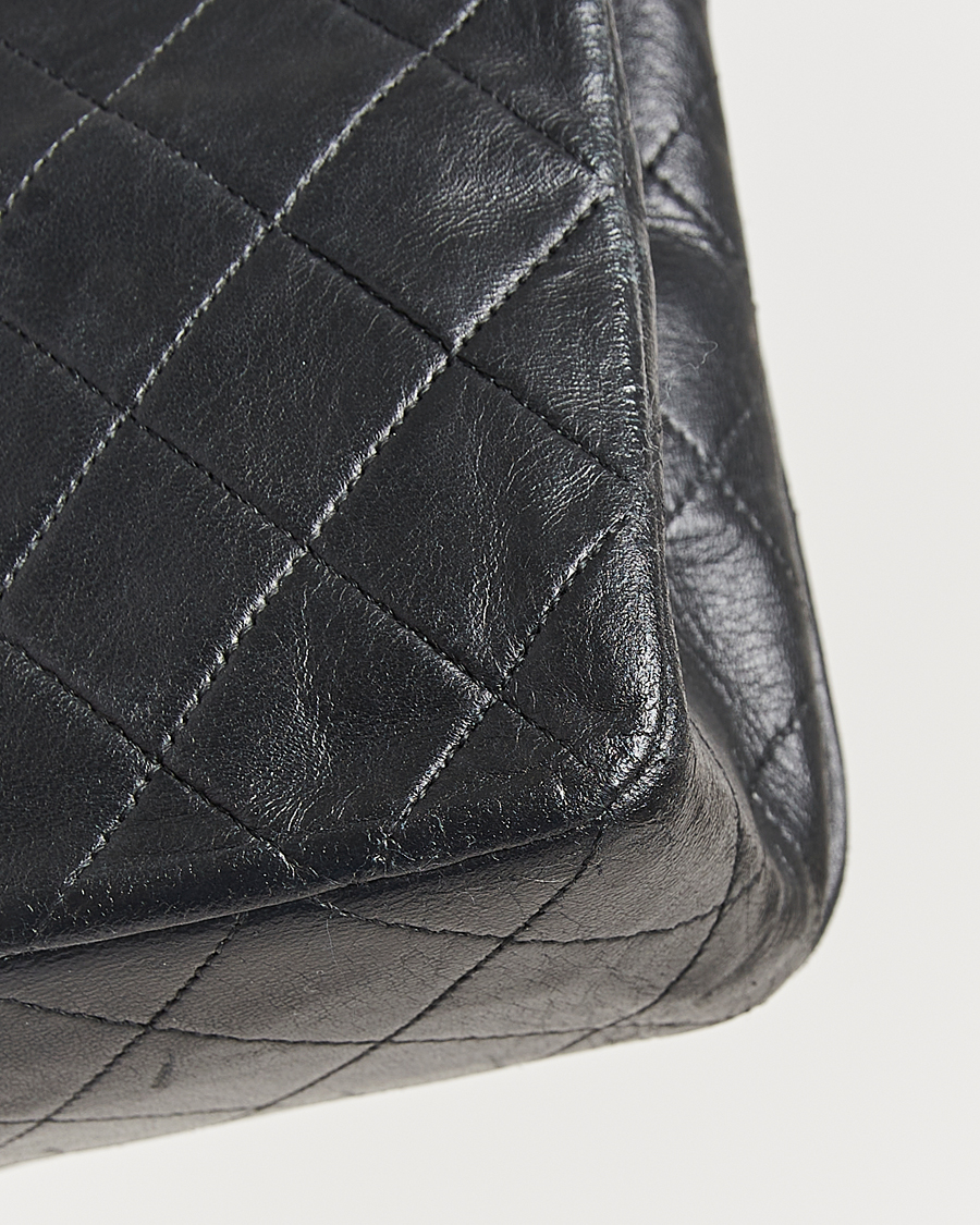 Herre | Chanel Pre-Owned Classic Single Flap Bag Lambskin Black | Chanel Pre-Owned | Classic Single Flap Bag Lambskin Black