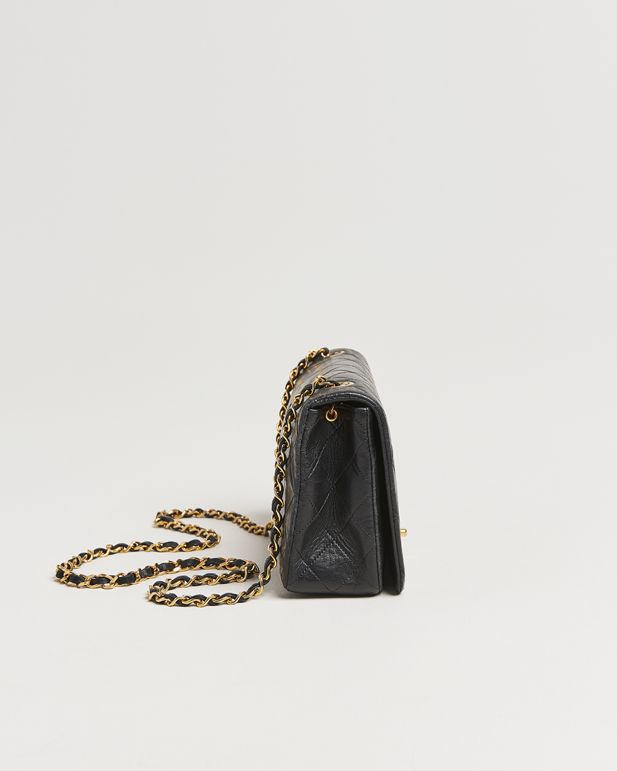 Herre | Chanel Pre-Owned Classic Single Flap Bag Lambskin Black | Chanel Pre-Owned | Classic Single Flap Bag Lambskin Black