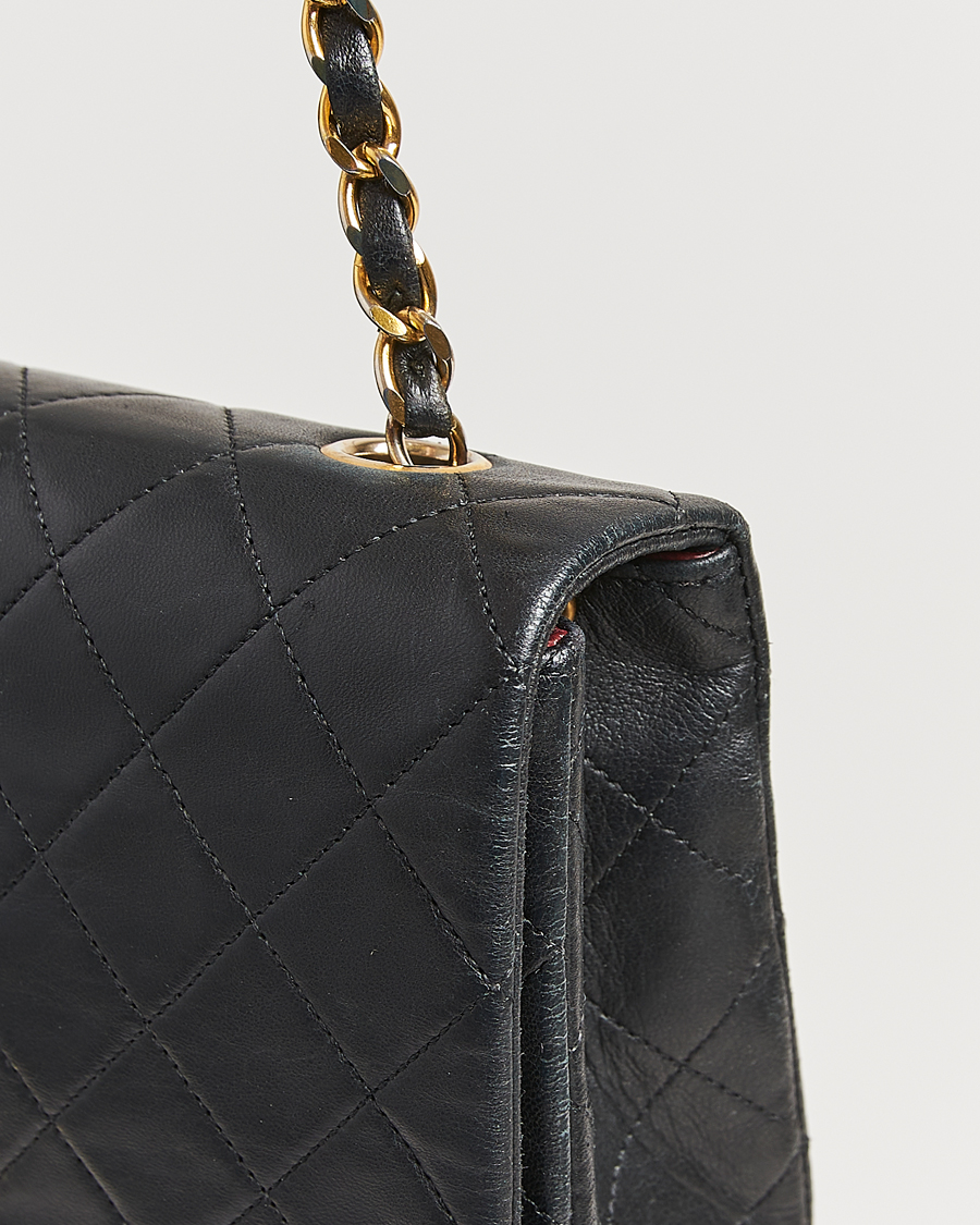 Herre | Chanel Pre-Owned Classic Single Flap Bag Lambskin Black | Chanel Pre-Owned | Classic Single Flap Bag Lambskin Black