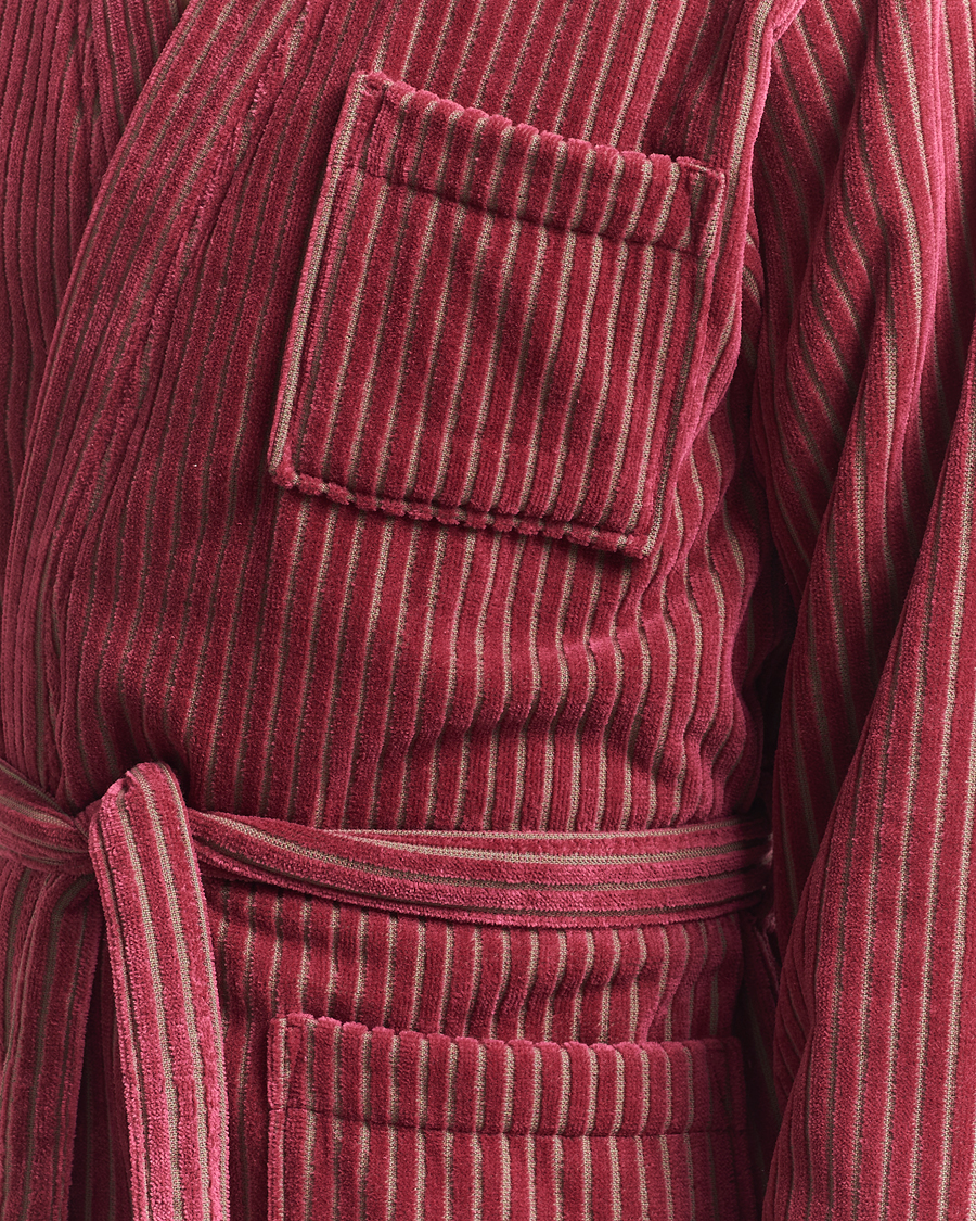 Herre | OAS Striped Velour Robe Botanico | OAS | Striped Velour Robe Botanico
