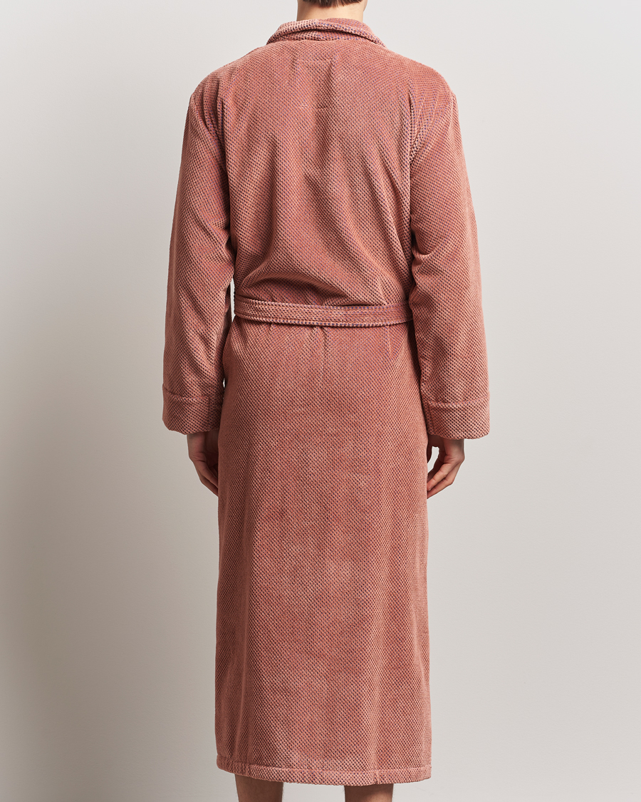 Herre | Pyjamaser og badekåper | OAS | Velour Long Robe Roza