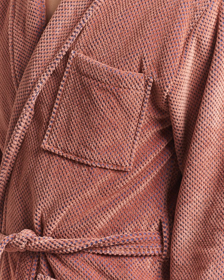 Herre | Pyjamaser og badekåper | OAS | Velour Long Robe Roza